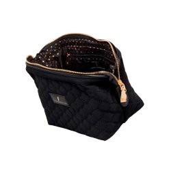 Coming Copenhagen Mia Honeycomb Quiltet Kosmetiktaske Sort