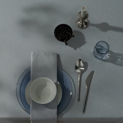 Compliments Confetti Damask Dug 150x250cm Mineral Blue