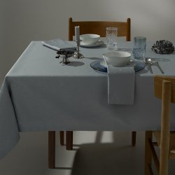 Compliments Confetti Damask Dug 150x250cm Mineral Blue