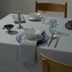 Compliments Confetti Damask Dug 150x350cm Mineral Blue