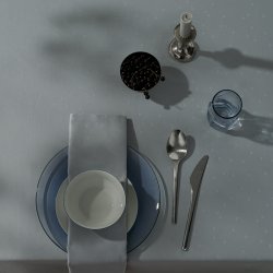 Compliments Confetti Damask Dug �200cm Mineral Blue