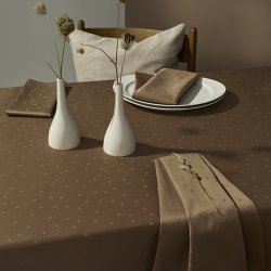 Compliments Confetti Damask Stofservietter 4 stk Walnut