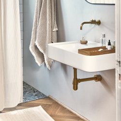 Compliments Lines Badeforh�ng 140x220cm m/ Ringe Linen