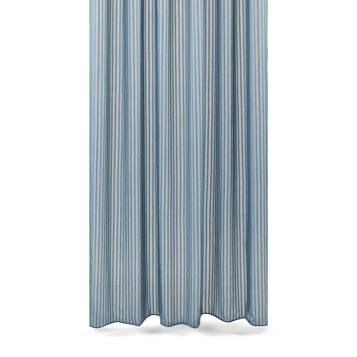 Compliments Lines Badeforh�ng 140x220cm m/ Ringe Sea Blue