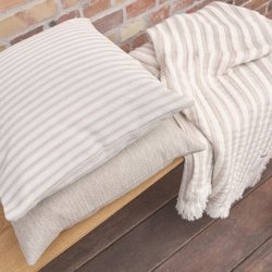 Compliments Outdoor Fine Stripe Udend�rspude 45x45cm Beige