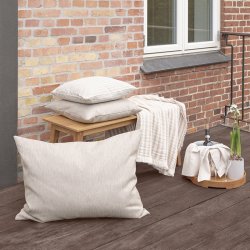 Compliments Outdoor Fine Stripe Udend�rspude 45x45cm Beige