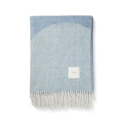 Compliments Waves Plaid 140x200cm Mineral Blue