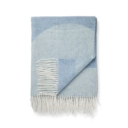 Compliments Waves Plaid 140x200cm Mineral Blue