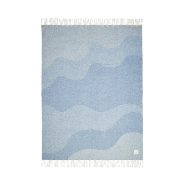 Compliments Waves Plaid 140x200cm Mineral Blue