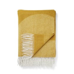 Compliments Waves Plaid 140x200cm Mustard