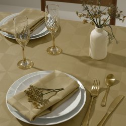 Compliments Wind Damask Stofservietter 4 stk Brass