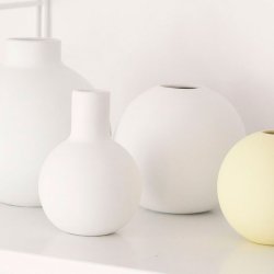 Cooee Design - Collar Vase - 7 cm - White