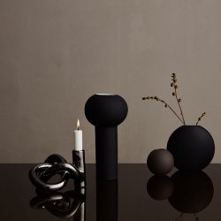 Cooee Design - Lykke One Lysestage - Dark Silver