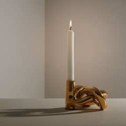 Cooee Design - Lykke One Lysestage - Gold Finish