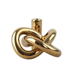 Cooee Design - Lykke One Lysestage - Gold Finish