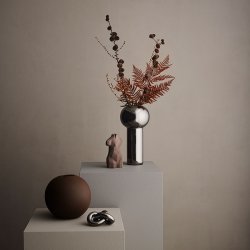 Cooee Design - Pillar Vase - 24 cm - Dark Silver