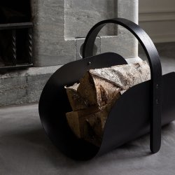 Cooee Design Woody Kurv - Sortbejdset Eg