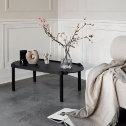 Cooee Design Woody Sofabord - Sortbejdset eg - 150x50 cm