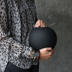 Cooee Design - Ball Vase - 20 cm - Black