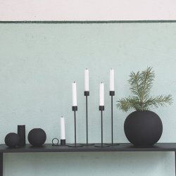 Cooee Design - Ball Vase - 20 cm - Black