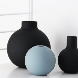 Cooee Design - Collar Vase - 12 cm - Black
