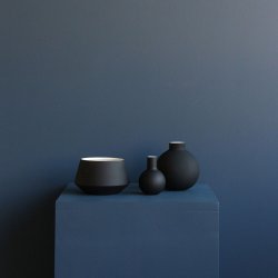 Cooee Design - Collar Vase - 12 cm - Black