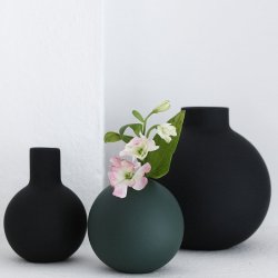 Cooee Design - Collar Vase - 12 cm - Black