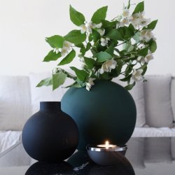Cooee Design - Collar Vase - 12 cm - Black