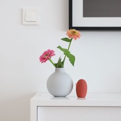 Cooee Design - Collar Vase - 12 cm - Light Grey