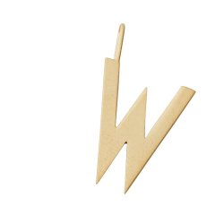 Design Letters Bogstav 16mm - Forgyldt