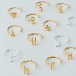 Design Letters Ring - Slv