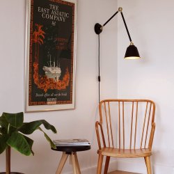 Eleanor Home Lampe Spencer - Sort/Guld Finish