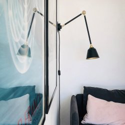 Eleanor Home Lampe Spencer - Sort/Guld Finish