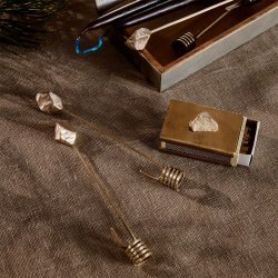 Ferm Living Lysholdere Stone i Messing - 4 stk.