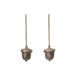 Ferm Living Acorn Ornamenter 2 stk. Messing