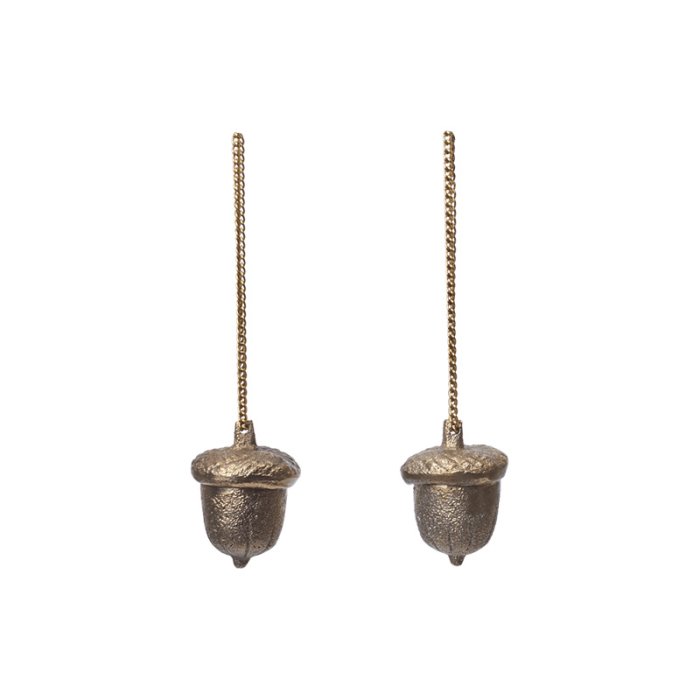 Ferm Living Acorn Ornamenter 2 stk. Messing