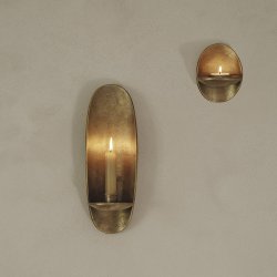 Ferm Living Agap&eacute; Vg Fyrfadsstage Messing Finish