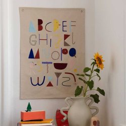 Ferm Living Alphabet Fabric Poster
