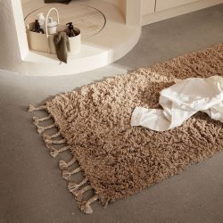 Ferm Living Amass Long Pile Lber - White Pepper