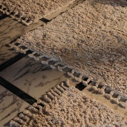 Ferm Living Amass Long Pile Tppe 140x140 cm Off-white