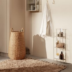 Ferm Living Amass Long Pile Tppe - 140x140 cm - White Pepper