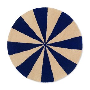 Ferm Living Arch Tppe - Lille - Bright Blue/Off-White