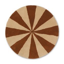 Ferm Living Arch Tppe - Lille - Dark Brick/Off-White