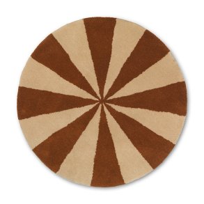 Ferm Living Arch Tppe - Lille - Dark Brick/Off-White