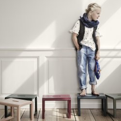 Ferm Living Brnetaburet - Little Architect Stool - Mrkebl