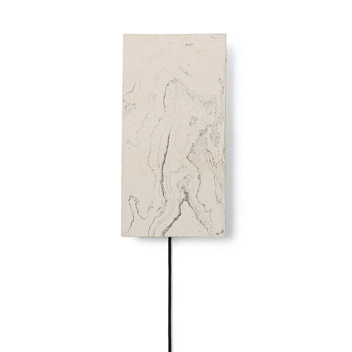 Ferm Living Argilla Vglampe - Rektangulr - Marble White