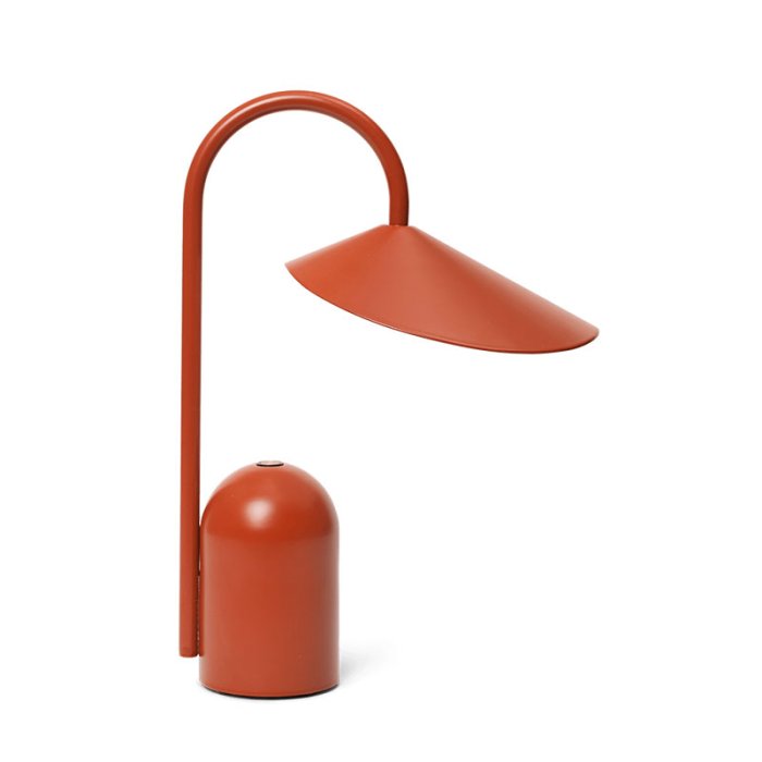 Ferm Living Arum Brbar Bordlampe - Oxide Red