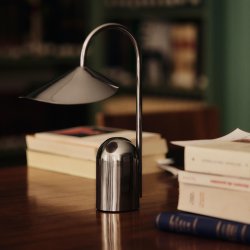 Ferm Living Arum Brbar Bordlampe - Rustfrit Stl