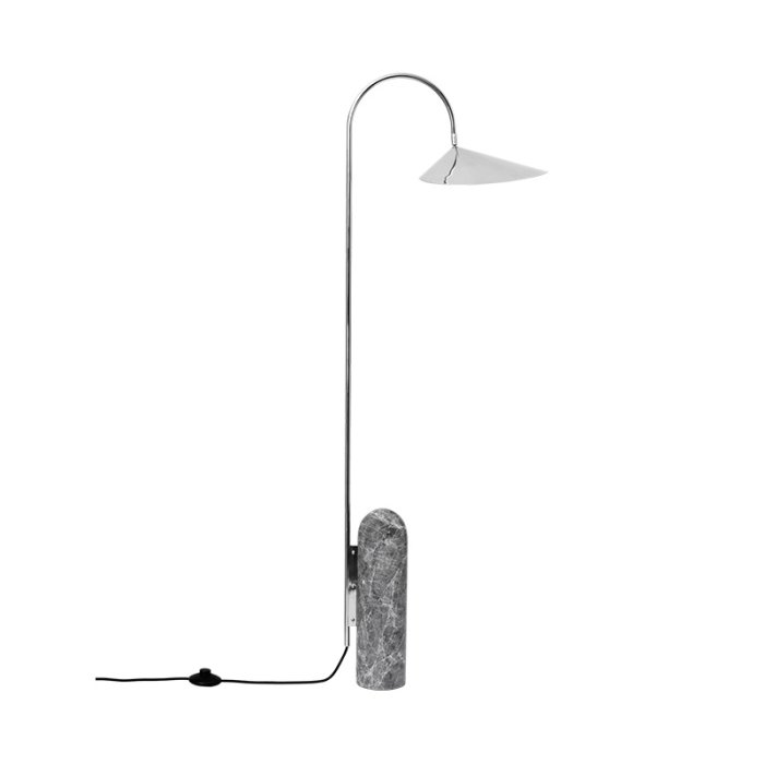 Ferm Living Arum Gulvlampe Rustfrit St�l