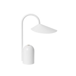 Ferm Living Arum Brbar Bordlampe Hvid